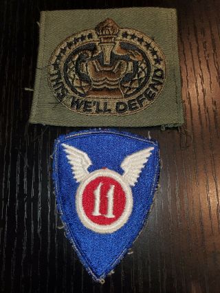Wwii Us Army 11th Airborne Division Command Airborne Infantry Regiment Patch