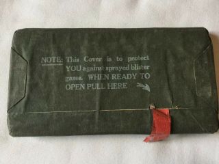 1944 WWII U.  S.  Army Individual Protective Blister Gas Protection Cover 2