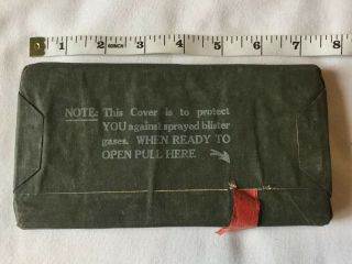 1944 WWII U.  S.  Army Individual Protective Blister Gas Protection Cover 3