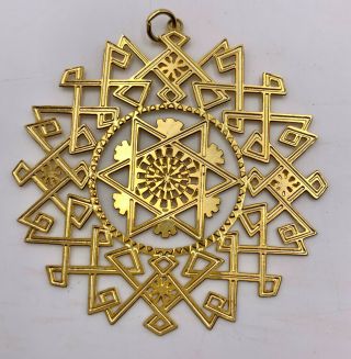 Mma Metropolitan Museum Of Art Gold Tone 3 " Snowflake Ornament