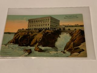 Vintage San Francisco Ca California Postcard The Cliff House Old
