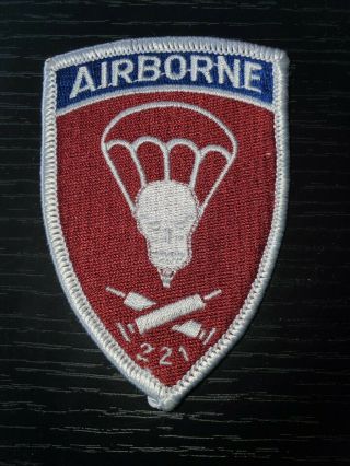 1950s 60s Us Army 82nd Airborne Infantry Division 221st Medical Bn Patch