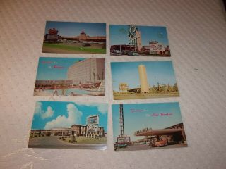 6 Old Real Photo Postcards Las Vegas Nevada Casinos & Hotels
