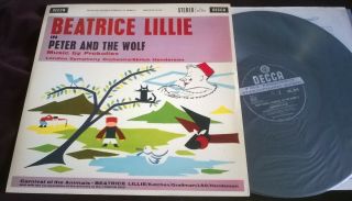 Beatrice Lille - Prokofiev Peter & The Wolf Lp Decca Sxl 2218 Wbg Uk Ed1