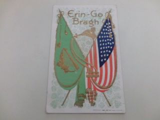 2 Patriotic Postcards Americana Old Glory Flag