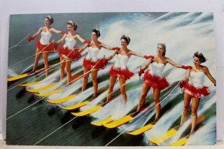 Florida Fl Cypress Gardens Aquamaids Tropical Wonderland Postcard Old Vintage Pc