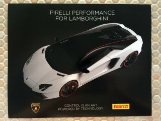 Lamborghini Pirelli Official Aventador Showroom Poster 2015