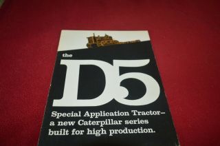 Caterpillar D5 Special Application Crawler Tractor Brochure Fcca