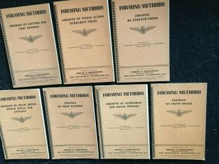 Bureau Of Aeronautics Navy Dept Forming Methods Booklets 1 Thru 7 1943