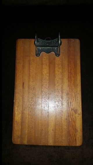 Vintage Shannon Arch Wooden File Holder Clipboard