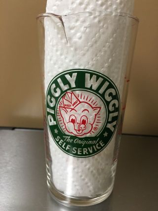 Vintage Advertising Piggly Wiggly Grocery Store Glass Measuring Cup