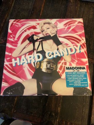 Rare Madonna " Hard Candy " Lp,  Cd 3 Records Set Candy Vinyl