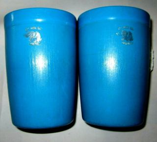 2 X Vintage Commonwealth Bank Plastic Cups Get With The Strength Elephant