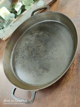 Rare Large Griswold Erie 20 Cast Iron Skillet W/heat Ring: No Cracks