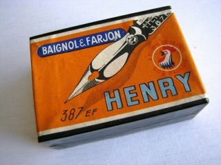 Dip Pen Nibs Box Henry N°387 Ef