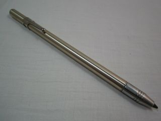 Vintage Reynolds Rocket Silver Aluminum Pen Shiny 1940 