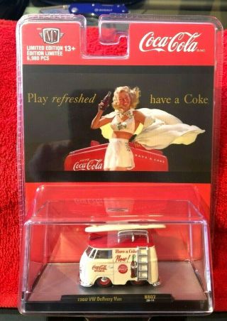 M2 Coca - Cola: 1960 Vw Delivery Van W/ Surfboard