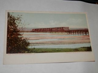 Albuquerque Nm - Rare Old Postcard - Rio Grande Bridge