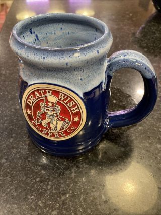 Rare Death Wish Coffee Mug Uncle Sam 4th Of July 1107/2000