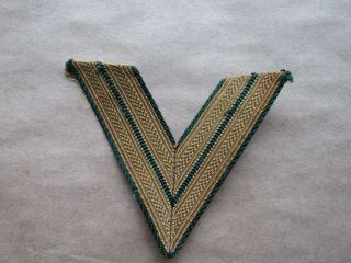 Wwii German Army/heer Corporal Dress Chevrons Gold And Green Well Made