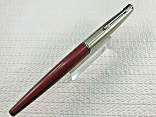 Parker 45 Classic Ct Fountain Pen Burgundy With Octanium Medium Nib