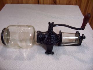 Arcade Crystal 3 Wall Mount Coffee Grinder - Catch Cup Not.  - Vg Cond