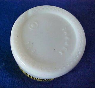 VINTAGE Empty CARMEX Lip Balm CONTAINER Milk Glass Jar Metal Lid; Franklin,  WI 2