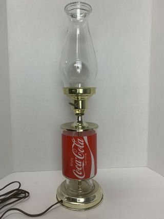 Vintage Coca Cola/coke Double Sided Table Lamp Great