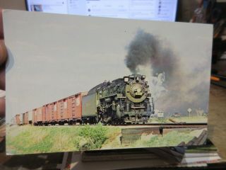 Vintage Old Postcard Illinois Peoria Nickel Plate Railroad Train Locomotive 765