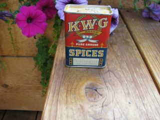 K.  W.  G.  Turmeric Coffeyville,  Kansas Old Spice Tin