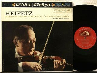 Lsc 2435 Sd Heifetz,  Sibelius Violin Concerto,  Hendl,  Chicago Symphony Orchestra