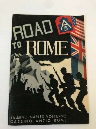 Wwii Road To Rome Book 5th Army Unit History Salerno Naples Volturno Cassino A5