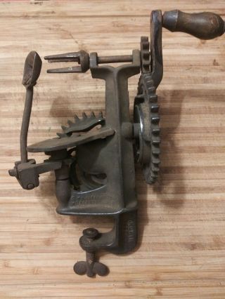 Antique 1866 Patented Cast Iron Apple Peeler Whittemore Worcester Mass