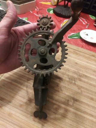 Antique 1866 Patented Cast Iron Apple Peeler Whittemore Worcester Mass 2