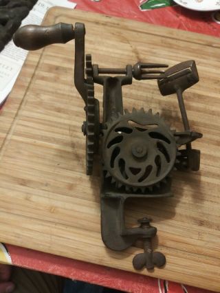 Antique 1866 Patented Cast Iron Apple Peeler Whittemore Worcester Mass 3