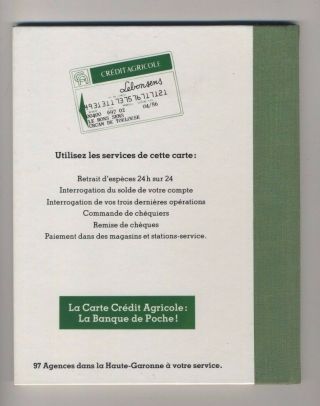 (137) La fin du chèque Crédit Agricole de Toulouse / Martin Veyron,  prospectus 3