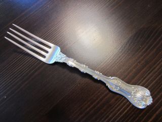 Old VTG Whiting IMPERIAL QUEEN Meat Fork Sterling Silver Pat.  1893 Detailed 37 Gr 2