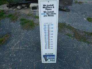 Walker Mufflers Thermometer Sign