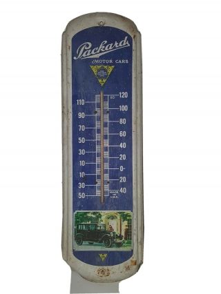Classic Packard Motor Cars Advertising Thermometer