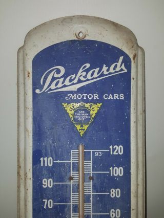 CLASSIC PACKARD MOTOR CARS ADVERTISING THERMOMETER 2