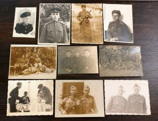 Vintage Army Set Of 10 Photography Militaria Photos Ussr Soviet Ww2 A 3