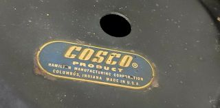 Vintage COSCO Retro Swivel Chrome and Red Vinyl Bar Soda Fountain Stool 2