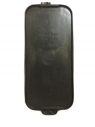 Vintage Griswold Cast Iron Griddle No.  8 745c