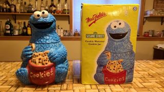 Rare Cookie Monster Sesame Street Cookie Jar Vintage 2004 Mrs Field’s