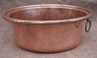French Copper Chef Cookware Large Preserving Jam Confiture Pan 1900