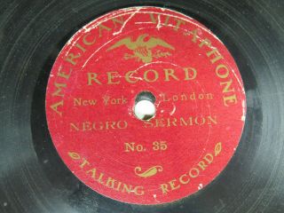 78 Rpm - American Vitaphone Record 35 - Extreme Rarity - 7 Inch Disc