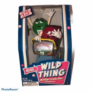 M&m Wild Thing Roller Coaster Candy Dispenser Silver Box