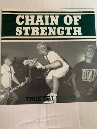 Punk 7 " Ep Kbd 45/ Chain Of Strength " True Till Death " Revelation 10 Green Vinyl