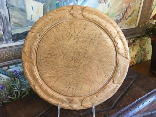 Vintage English Bread Board Lovely Carved Wood