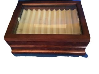 2 Layer Wooden Box Fountain Pen Display Organizer Storage Wood Case 20 Slots